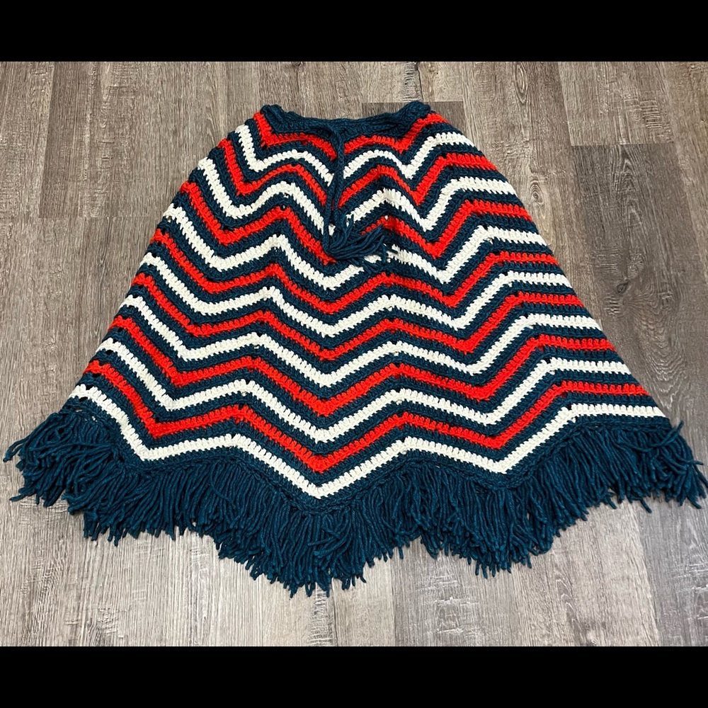 Handmade vintage poncho
